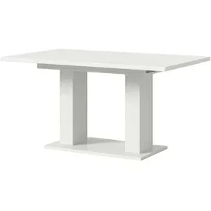 Höffner Esstisch ausziehbar  Moritz ¦ weiß ¦ Maße (cm): B: 150 H: 76
