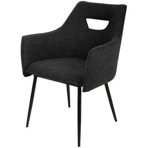 uno Esszimmerstuhl  Siggi ¦ schwarz ¦ Maße (cm): B: 61 H: 85,4 T: 62.5