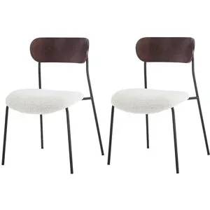 Höffner Stuhl 2er-Set  Lincoln ¦ weiß ¦ Maße (cm): B: 51,5 H: 79