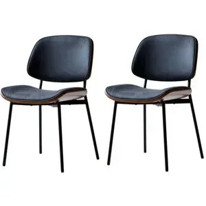 Höffner Stuhl 2er-Set  Odense ¦ schwarz ¦ Maße (cm): B: 48 H: 83