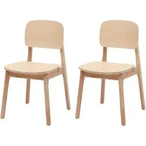 Höffner Stuhl 2er-Set  Baia ¦ holzfarben ¦ Maße (cm): B: 46 H: 80