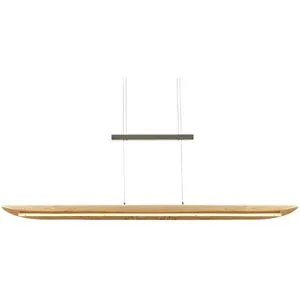 Höffner LED-Pendelleuchte  1-flammig  Asteiche   ¦ holzfarben ¦ Maße (cm): B: 9 T: 9.0