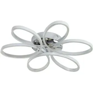 Meisterleuchten LED-Deckenleuchte  chrom   ¦ silber ¦ Maße (cm): H: 8  Ø: 50