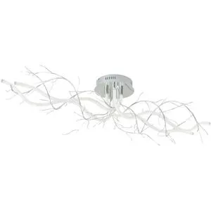 Meisterleuchten LED-Deckenleuchte  chrom `Äste`   ¦ silber ¦ Maße (cm): B: 120