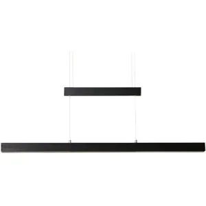Trio LED-Pendelleuchte  schwarz mit Up & Down Light   ¦ Maße (cm): B: 150 H: 150