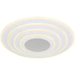 Globo Lighting Deckenleuchte   ¦ weiß ¦ Maße (cm): H: 6,7  Ø: 50