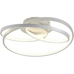 KHG LED-Deckenleuchte  1-flammig  silberfarben   ¦ silber ¦ Maße (cm): B: 39 H: