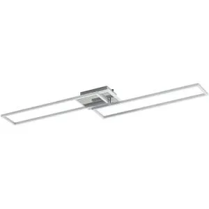 KHG LED-Deckenleuchte  3-flammig  chrom/ alu mit Fernbedienung   ¦ silber ¦ Maße