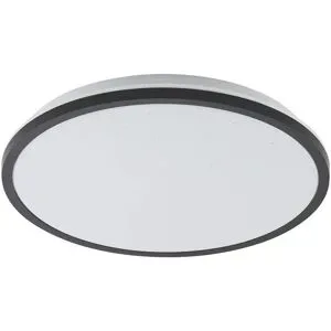 KHG LED-Deckenleuchte mit Backlight  schwarz   ¦ schwarz ¦ Maße (cm): H: 4,2  Ø: