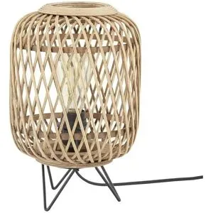 Höffner Tischleuchte  Woven ¦ holzfarben ¦ Maße (cm): H: 32  Ø: 22