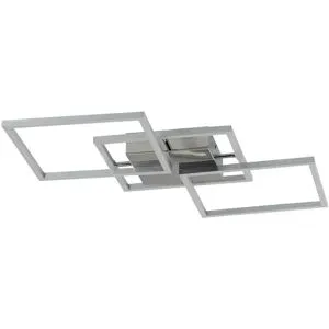 KHG LED-Deckenleuchte  Alu/chrom   ¦ silber ¦ Maße (cm): B: 54 H: 6 T: 54.0