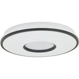 KHG LED-Deckenleuchte  schwarz mit Fernbedienung   ¦ schwarz ¦ Maße (cm): H: 8,5