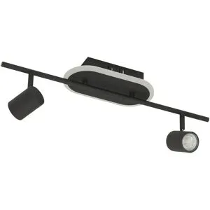 KHG LED-Deckenspot  2+1-flammig  sandschwarz   ¦ schwarz ¦ Maße (cm): B: 55 H:
