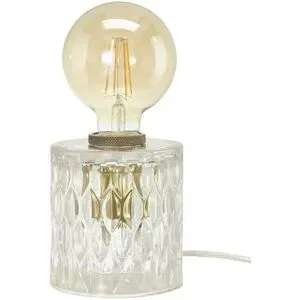 LevelOne Tischleuchte  1-flammig  Glas in Kristall-Optik   ¦ transparent/klar ¦