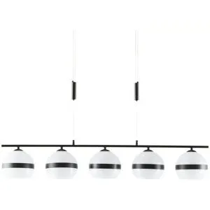 KHG Pendelleuchte   ¦ schwarz ¦ Maße (cm): B: 95 H: 150 T: 15.0