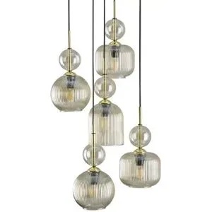 Höffner Pendelleuchte  Sophia ¦ creme ¦ Maße (cm): H: 143  Ø: 37