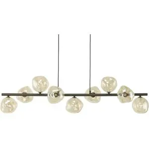 Höffner Pendelleuchte  Lava ¦ braun ¦ Maße (cm): B: 122 H: 138 T: 33.0