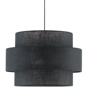 Höffner Pendelleuchte  Calisto ¦ schwarz ¦ Maße (cm): H: 110  Ø: 50