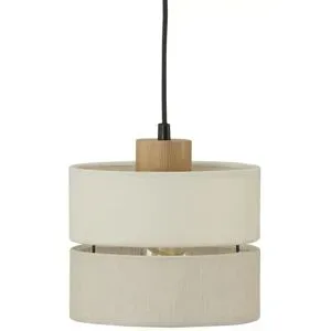 Höffner Pendelleuchte  Eco ¦ creme ¦ Maße (cm): H: 160  Ø: 20
