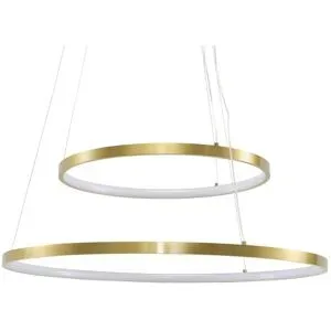 KHG LED-Pendelleuchte   ¦ gold ¦ Maße (cm): H: 150  Ø: 60