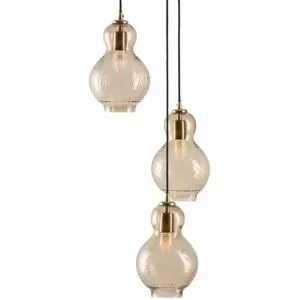 Höffner Pendelleuchte   ¦ gold ¦ Maße (cm): H: 150  Ø: 30