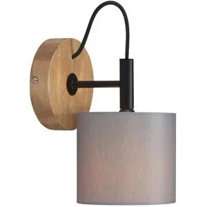 Höffner Wandleuchte  Wood & Style ¦ holzfarben ¦ Maße (cm): H: 17,8  Ø: 12.5