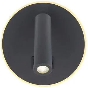 Globo Lighting Wandleuchte   ¦ schwarz ¦ Maße (cm): H: 15  Ø: 14.6