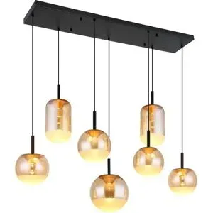 Globo Lighting Hängeleuchte   ¦ schwarz ¦ Maße (cm): B: 41 H: 130