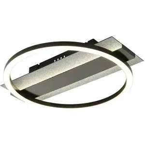 Globo Lighting Deckenleuchte   ¦ schwarz ¦ Maße (cm): B: 30 H: 6,8