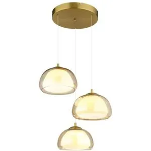 Globo Lighting Hängeleuchte   ¦ gold ¦ Maße (cm): H: 150  Ø: 50