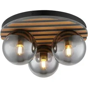 Globo Lighting Deckenleuchte   ¦ schwarz ¦ Maße (cm): H: 20  Ø: 39