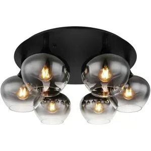 Globo Lighting Deckenleuchte   ¦ schwarz ¦ Maße (cm): H: 25,5  Ø: 65