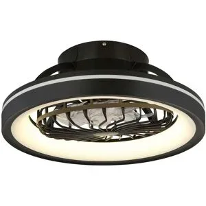 Globo Lighting Deckenventilator   ¦ schwarz ¦ Maße (cm): H: 20  Ø: 48