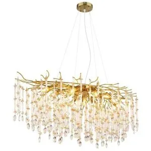 Globo Lighting Luster   ¦ gold ¦ Maße (cm): B: 50 H: 120