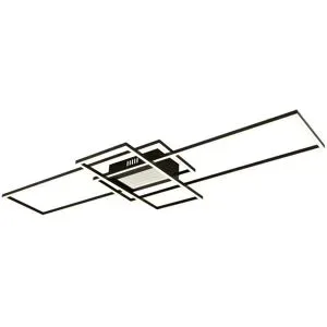 Globo Lighting Deckenleuchte   ¦ schwarz ¦ Maße (cm): B: 42 H: 6,8