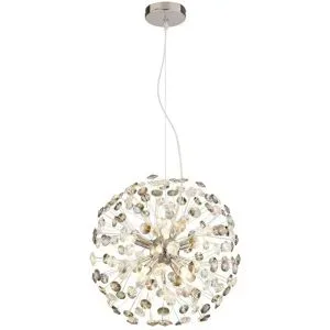 Globo Lighting Luster   ¦ silber ¦ Maße (cm): H: 150  Ø: 40