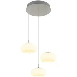 Globo Lighting Hängeleuchte   ¦ silber ¦ Maße (cm): H: 150  Ø: 49
