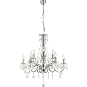 Globo Lighting Luster   ¦ silber ¦ Maße (cm): H: 153  Ø: 63