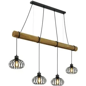 Globo Lighting Hängeleuchte   ¦ schwarz ¦ Maße (cm): B: 20 H: 150
