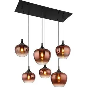 Globo Lighting Hängeleuchte   ¦ schwarz ¦ Maße (cm): B: 42 H: 120