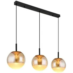 Globo Lighting Hängeleuchte   ¦ schwarz ¦ Maße (cm): B: 25 H: 130