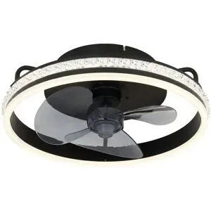 Globo Lighting Deckenventilator   ¦ schwarz ¦ Maße (cm): H: 14,5  Ø: 40