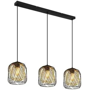 Globo Lighting Hängeleuchte   ¦ schwarz ¦ Maße (cm): B: 18 H: 150