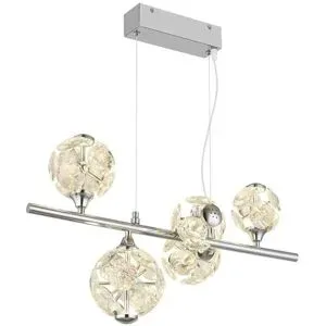Globo Lighting Hängeleuchte   ¦ silber ¦ Maße (cm): B: 31 H: 150
