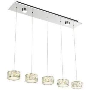 Globo Lighting Hängeleuchte   ¦ silber ¦ Maße (cm): B: 16 H: 120