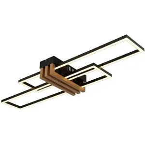 Globo Lighting Deckenleuchte   ¦ schwarz ¦ Maße (cm): B: 23 H: 8,6