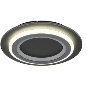 Globo Lighting Deckenleuchte   ¦ schwarz ¦ Maße (cm): H: 5,5  Ø: 34