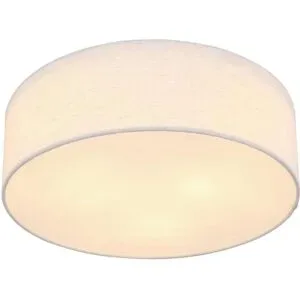 Globo Lighting Deckenleuchte   ¦ weiß ¦ Maße (cm): H: 12  Ø: 40