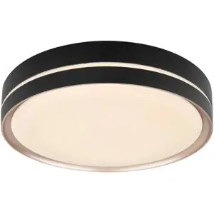 Globo Lighting Deckenleuchte   ¦ schwarz ¦ Maße (cm): H: 8  Ø: 38.5