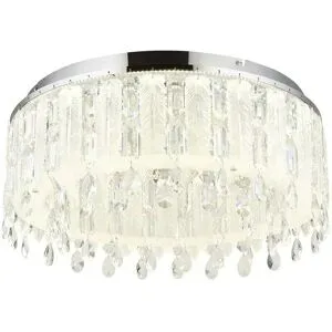 Globo Lighting Deckenleuchte   ¦ silber ¦ Maße (cm): H: 26,5  Ø: 58.5